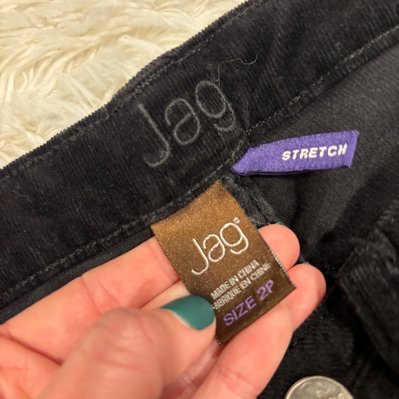 JAG Pants Women’s Black Corduroy Stretch Size 2P - Picture 6 of 12